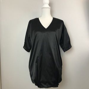 Schrotter Sacks Black Silky Tunic Top